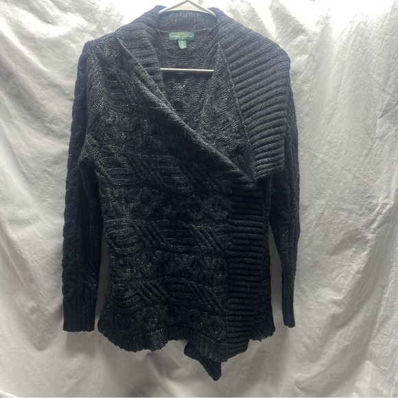 Ralph Lauren Open Front Shawl Cardigan sz M Wool Blend - Picture 1 of 8